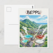 Beppu Postkarte (Vorne/Hinten)