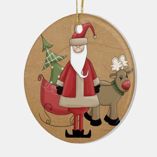 Bequem am Nordpol, Keepake-Ornament Keramikornament (Links)