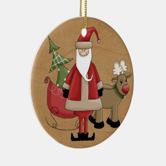 Bequem am Nordpol, Keepake-Ornament Keramikornament (Rechts)