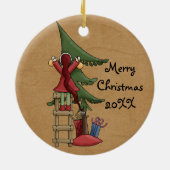 Bequem am Nordpol, Keepake-Ornament Keramikornament (Hinten)