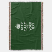 Bequem BEHALTEN Sie RUHE UND Ihren Text für Decke (Vorderseite Vertikal)