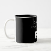 Bequem unbequem zweifarbige tasse (Links)