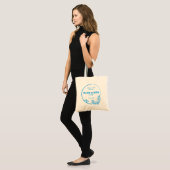 Bequeme Blue Dolphin Tote Bag Tragetasche (Vorderseite (Model))
