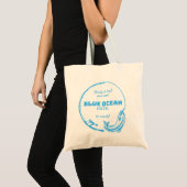 Bequeme Blue Dolphin Tote Bag Tragetasche (Vorderseite (Produkt))
