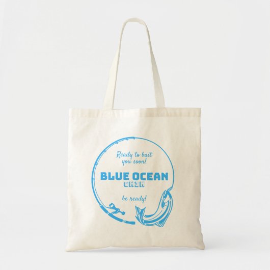Bequeme Blue Dolphin Tote Bag Tragetasche (Vorne)
