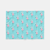 Bequeme Fleece-Flamingo-Decke Fleecedecke (Vorderseite (Horizontal))