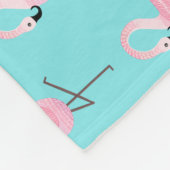 Bequeme Fleece-Flamingo-Decke Fleecedecke (Ecke)