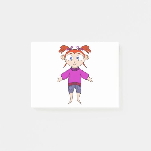 Bequeme Kleidung und Schwänze für Mädchen Post-it Klebezettel (Vorderseite)