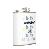 Bequemes Bett, lustiges Schlafenzitat Flachmann (Rechts)