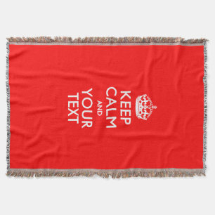 Bequemes KEEP CALM AND Dein Text für ein ordentlic Decke