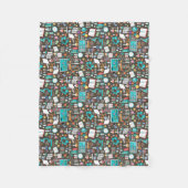 Bequemes Wissenschafts-u. Chemie-Muster Fleecedecke (Vorderseite)