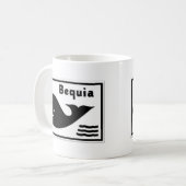 Bequia-Flagge Kaffeetasse (Vorderseite Links)