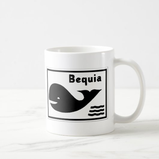 Bequia-Flagge Kaffeetasse (Rechts)