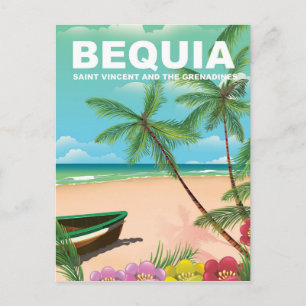 Bequia-Insel in St. Vincent und den Grenadinen Postkarte