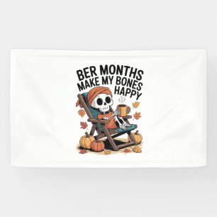 Ber Months machen mir ein glückliches Weihnachtsfe Banner