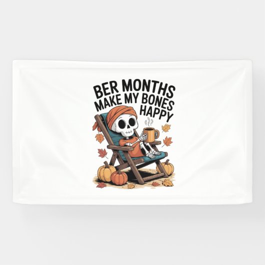 Ber Months machen mir ein glückliches Weihnachtsfe Banner (Horizontal)