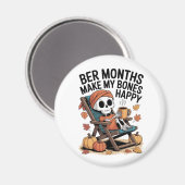 Ber Months machen mir ein glückliches Weihnachtsfe Magnet (Vorderseite/Rückseite)
