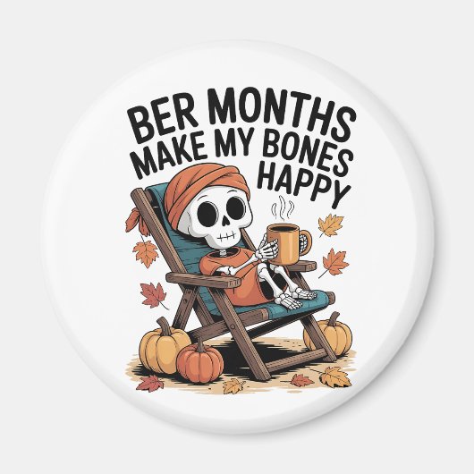 Ber Months machen mir ein glückliches Weihnachtsfe Magnet (Vorne)
