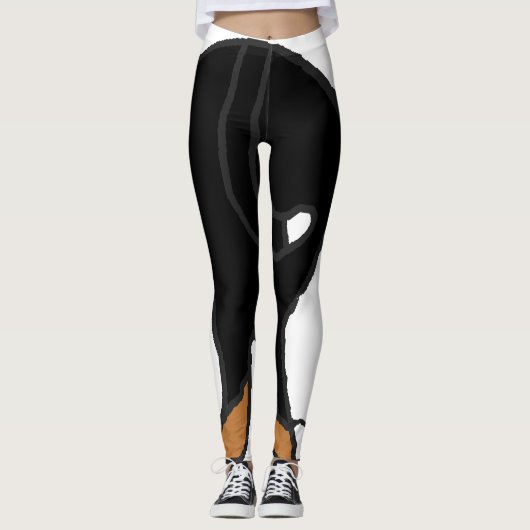 ber mt Hund Hintern 2 Seite Leggings (Vorderseite)