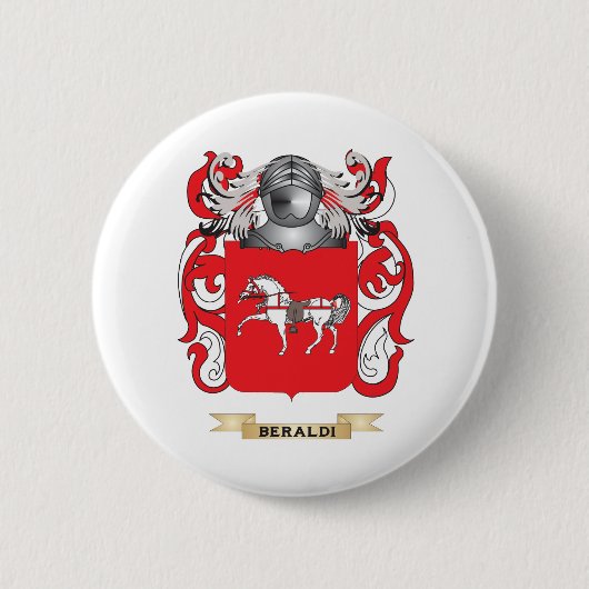 Beraldi Wappen (Familienwappen) Button (Vorderseite)
