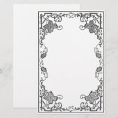 Beränderte Rose (Schnee) Briefpapier (Vorne/Hinten)