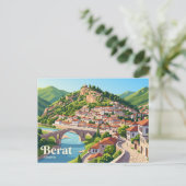 Berat, Albanien Postkarte (Stehend Vorderseite)