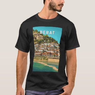 Berat Albanien Reise Kunst Vintage T-Shirt