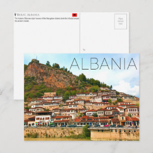 Berat, Albanien Reise-Postkarte Postkarte
