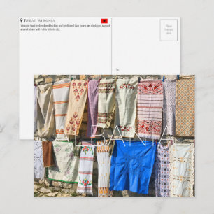 Berat, Albanien Reise-Postkarte Postkarte