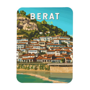 Berat Albanien Reisen Art Vintag Magnet