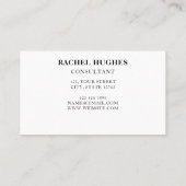 Beratende farbige Visitenkarte (Rückseite)