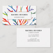 Beratende farbige Visitenkarte (Vorne/Hinten)