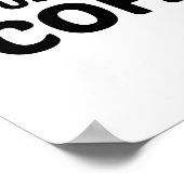 BERATENDER INSTANT NUR KAFFEE HINZUFÜGEN POSTER (Ecke)