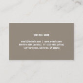 Beratender Professioneller gesetzliches Recht Visitenkarte (Rückseite)