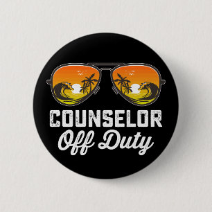 Berater außer Dienst Sonnenbrille letzter Schultag Button