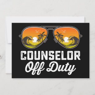 Berater außer Dienst Sonnenbrille letzter Schultag Einladung