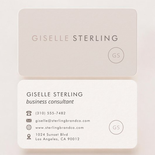 Berater Blush Pink Professionell Visitenkarte