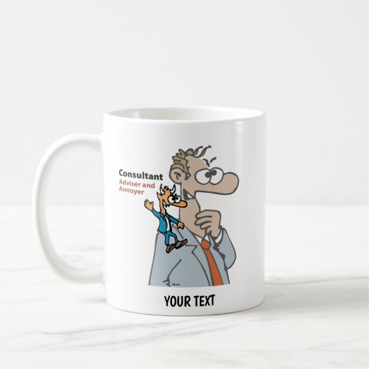 Berater Cartoon Kaffeetasse (Links)