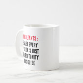Berater: Denn jedes Problem ist nur ein Problem Kaffeetasse (Vorderseite Links)