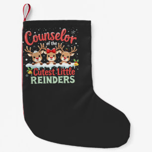 Berater der Niedlichen kleinen Rentiere Weihnachte Kleiner Weihnachtsstrumpf