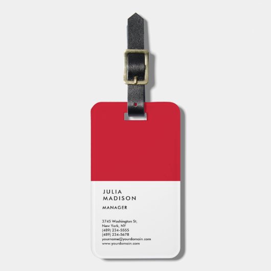 Berater für den vertikalen Red White Trendmanager Gepäckanhänger (Vorderseite vertikal)