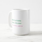 Berater für Kommunikationsgeschäfte Kaffeetasse (Vorderseite Links)
