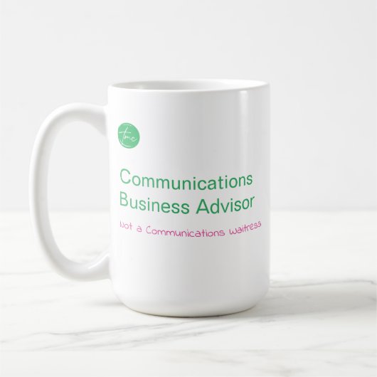 Berater für Kommunikationsgeschäfte Kaffeetasse (Links)