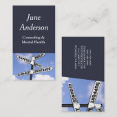 Berater für Lebensbegleiter Psychische Gesundheit Visitenkarte (Vorne/Hinten)