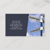 Berater für Lebensbegleiter Psychische Gesundheit Visitenkarte (Rückseite)