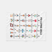 Berater für meine Copyright-Fähigkeiten Alphabet P Fleecedecke (Vorderseite (Horizontal))