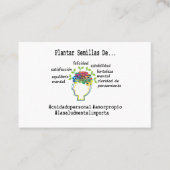 Berater für psychische Gesundheit Spanisch Visitenkarte (Vorderseite)