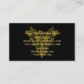 Berater, Goldring, stilisiertes Eagle, schwarz Visitenkarte (Rückseite)