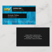 BERATER IN der TASCHE TAPFERKEITEN ELEGANTE BLAUE Visitenkarte (Vorne/Hinten)