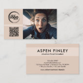 Berater - Logos, Foto, QR-Code-Visitenkarte Visitenkarte (Vorne/Hinten)